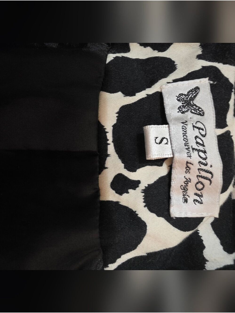 4/$97 Deal! Papillion Zebra Black & White Printed Pea Coat - Picture 3 of 13